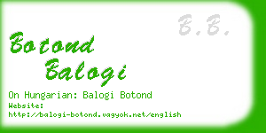 botond balogi business card
